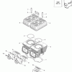 Skandic WT 550 01- cylinder and cylinder head 550