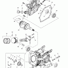 Mini Z 01- crankcase, barrel, crankshaft, piston