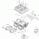 Freestyle Session 550F 01- cylinder, exhaust manifold and reed valve 2