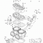 MX Z Trail 500SS Блок цилиндров и мощностные клапана