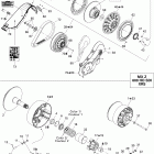 MX Z XRS 600HO SDI 05- pulley system 600 ho sdi