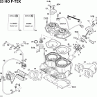 GSX LTD 800 HO PTEK Блок цилиндров и мощностные клапана