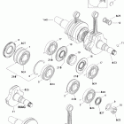 GSX LTD 600 HO SDI Коленвал и поршни