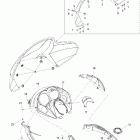 MX Z 380F 09- windshield and console mx z