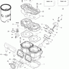 Skandic 600 WT Цилиндр и головка блока цилиндров 593