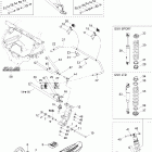 GSX 600 HO SDI Передняя подвеска и лыжи