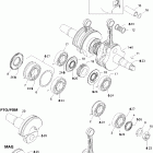 GTX 800 HO Коленвал и поршни