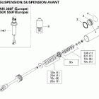 MX Z 550X 07- take apart shock, front mx z 550x europe