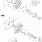 Skandic 600 WT 05- driven pulley 600