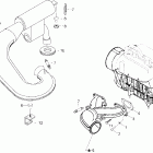 Skandic 600 WT 01- exhaust system 600