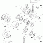 GTX 600 HO SDI Коленвал и поршни
