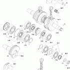 MX Z 440 Racing Коленвал и поршни