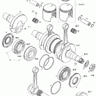 GTX 380F 01- crankshaft and pistons 380f