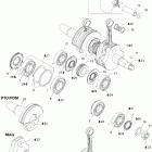 MX Z 600 HO Adrenaline Коленвал и поршни