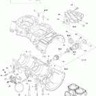 Skandic 600 WT 01- crankcase, water pump and oil pump 600