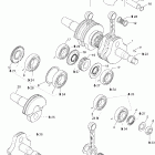 Expedition 600 HO SDI Коленвал и поршни