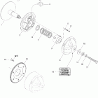 Skandic 550F WT/SWT 05- drive pulley 550f