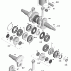 Mach Z 1000 SDI Коленвал и поршни