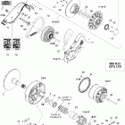 GTX 800 HO 05- driven pulley 800ho