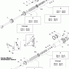 MX Z 600 HO SDI Adrenaline & X Амортизатор в разборе задний