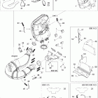 GTX 800 HO 01- exhaust system, 800ho
