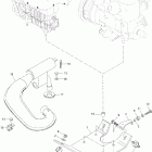 Skandic 600 WT 01- engine and engine support, 600wt
