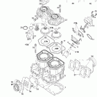 MX Z X 440 Racing Цилиндр и выпускной коллектор