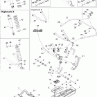 Summit 1000 SDI, Highmark & Highmark X Передняя подвеска и лыжи