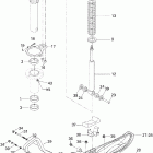 Skandic 600 WT Передняя подвеска и лыжи
