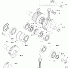 Skandic 600 SUV Коленчатый вал и поршни (593)