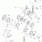 Legend 700 Коленчатый вал и поршни (693)