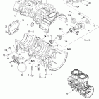 GSX 600 HO SDI Картер , водяной и масляный насос