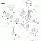 MX Z 550F 01- crankshaft (550f)
