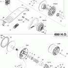 Legend 600 HO SDI 05- pulley system (600)