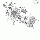 Legend V-1000 01- crankcase and electric starter