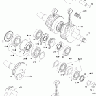 MX Z X 440 Racing Коленвал и поршни