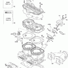 MX Z 600 HO Trail/Adrenaline/X 01- cylinder, exhaust manifold, reed valve (593 ho...