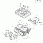 Summit 550F Цилиндр и впускной коллектор