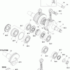 Summit 800 HO 01- crankshaft and pistons (793 ho)