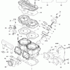 Skandic 600 WTLC Цилиндр, выпускной коллектор (593)