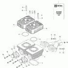 Legend 380F 01- cylinder, exhaust manifold (380f)