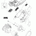 Summit X 800 HO 05- pulleys system and belt guard
