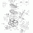 Legend 500/600/700 Цилиндр,выпускной коллектор и мощностной клапан (4...