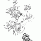 MX Z X 440 01- crankcase, water pump