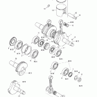 Skandic 600 SUV Коленвал и поршни