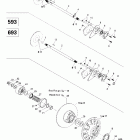 Legend 500/600/700 Ведомый шкив