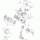 Grand Touring 500/600/700 Коленчатый вал и поршни (493)