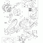 Legend 500/600/700 Крепление двигателя и глушитель