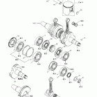 MX Z 500/600/600 HO/700/800 Коленвал и поршни