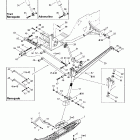 MX Z 500/600/600 HO/700/800 Передняя подвеска и лыжи